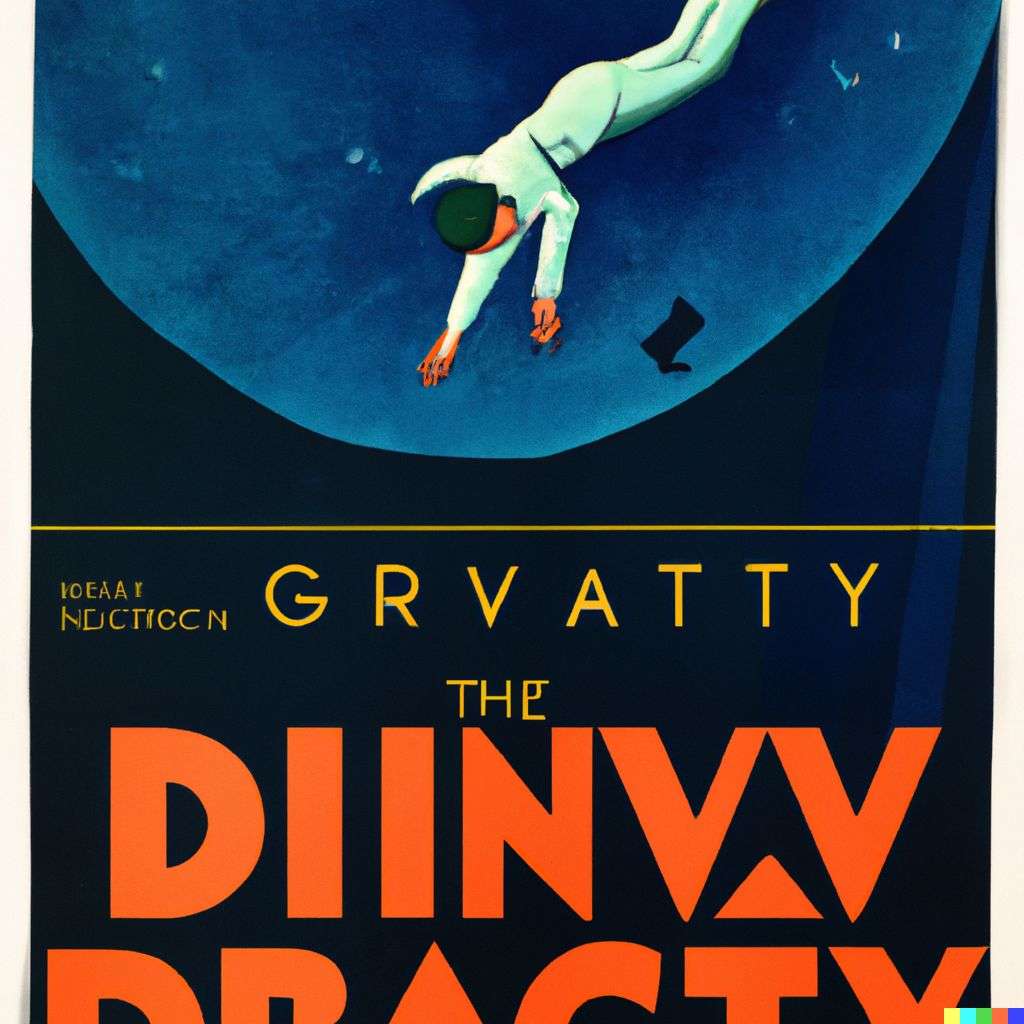 the discovery of gravity, movie poster from the '40s